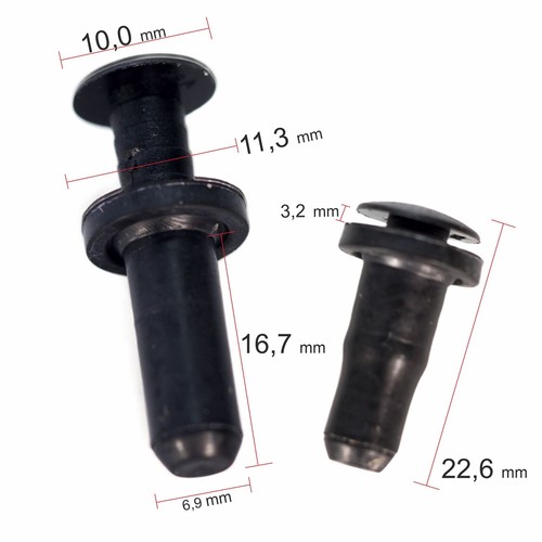 10x spreizniet clip - ,