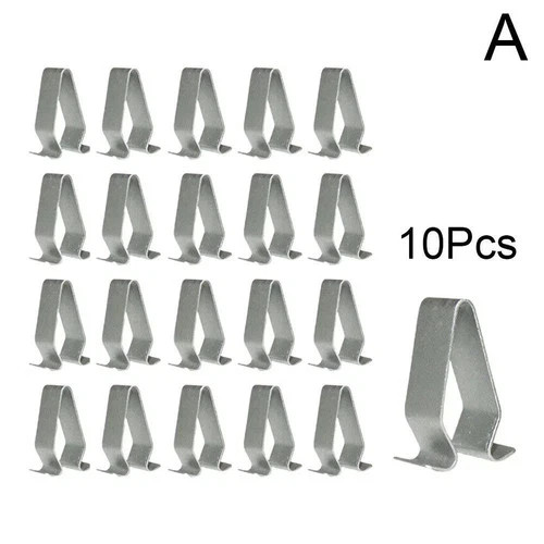 10x metall befestigung clips - metall,