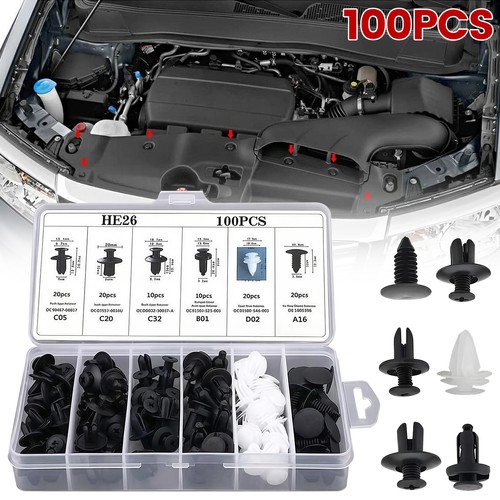 100x kunststoffnieten auto - 100x,