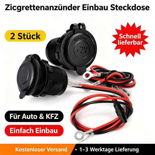 12v auto kfz - 2x,