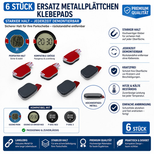 Klebepads metallplättchen - klebepads,