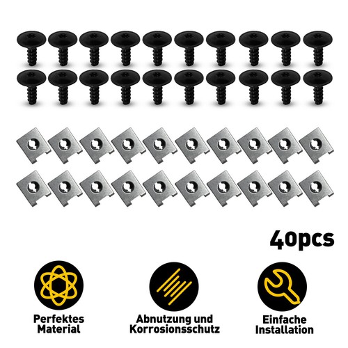 40x blechmuttern mit torx - blechmuttern,